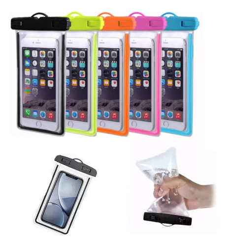 20pz Funda Bolsa Contra Anti Agua Celular Protector 