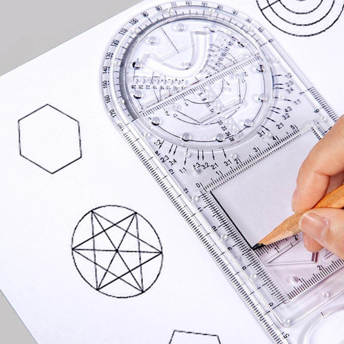 2 X Regla De Dibujo Para Hacer Círculos En Ángulo Regla De