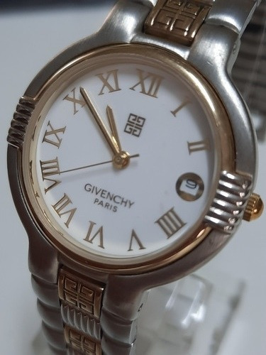 Reloj Givenchi Paris H Acero Combinado Oro Calendario Crista