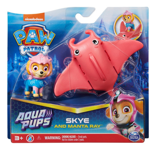 Paw Patrol Aqua Pups Figura Heroe Acuatico 17706a Loony Toys