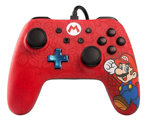 Control Nintendo Switch Super Mario Color Rojo