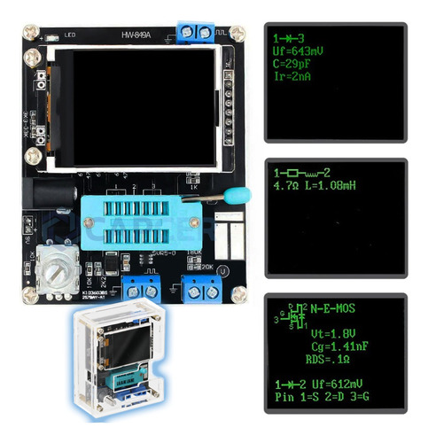 Probador Componentes Gm328a Pwm Capacitores Transistor Esr