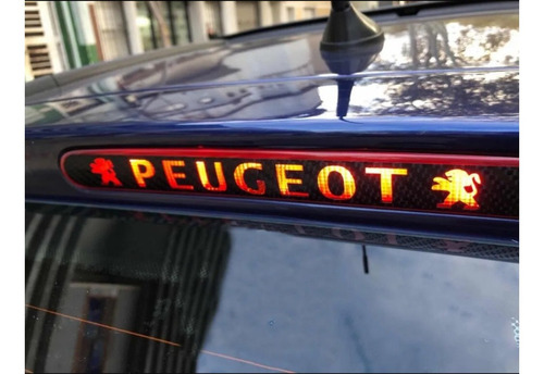 Sticker Para Tercera Luz De Freno Diseño Peugeot 