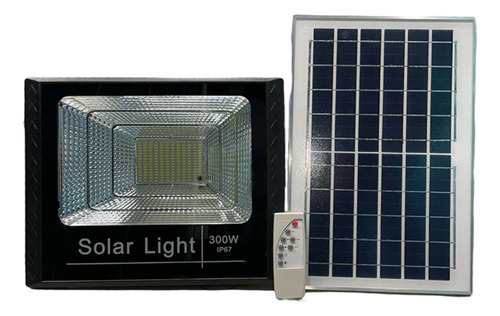 Reflector Led Con Panel Solar 300w Ip67 Resistente Al Agua