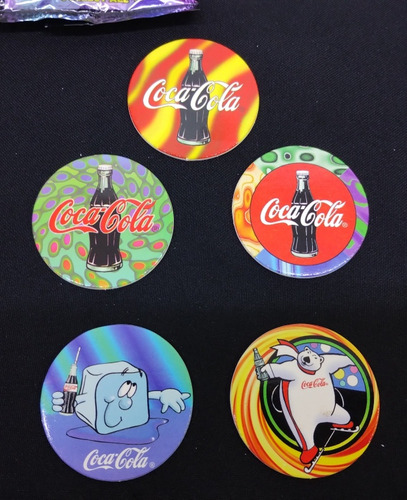 Tazos Coca Cola 5-pack Sobre Abierto Retro 1995 Original #1 (Usado)