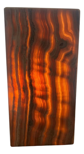 Lámpara Rectangular Grande Elegante De Ónix