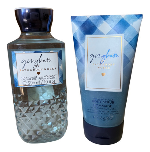 Set Regalo X 2 Items Bath And Body Works Splash, Crema Y Gel Shower Gel Y Scrub Azul
