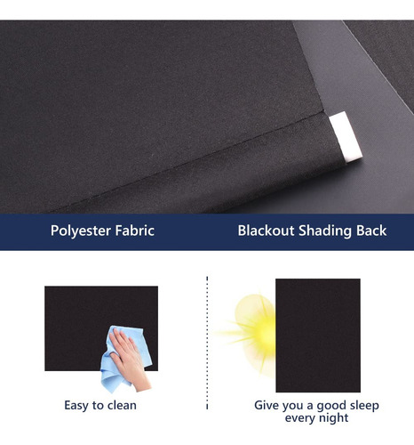 Persiana Enrollable Blackout 102x200cm Para Ventana