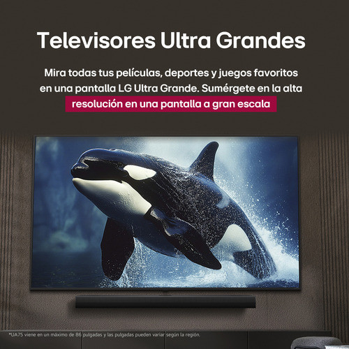 Pantalla 55 Pulgadas LG Uhd Ai Ua75 4k Smart Tv 2025