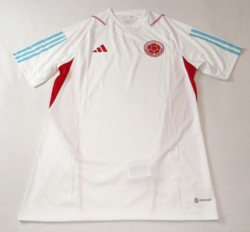 Seleccion Colombia Camiseta De Practica Usada Jugador Blanca