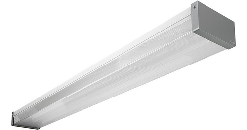 Luminario Led Sobreponer A Techo T8 2x16w Gris 6000k Magg Color Blanco
