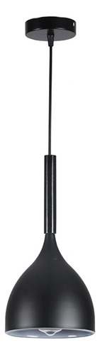 Lámpara Colgante De Techo E27 Estilo Hierro Vintaje Premium Color Negro