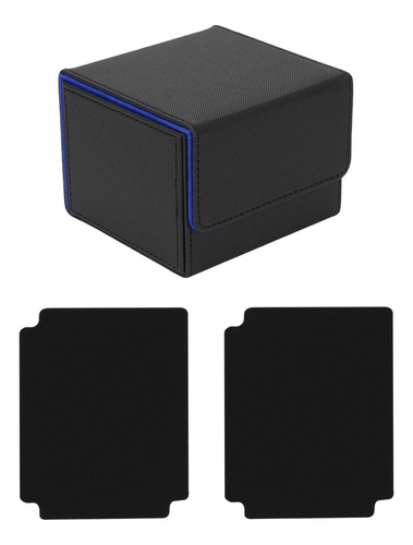 Caja De Baraja De Cartas, Caja De Naipes Cuadros Negro Azul