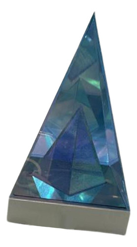 Lámpara Acrílica Piramidal Con Luz 3d, Lámpara Led De
