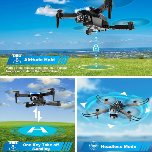 Mini Drone Con Cámara, 1080p Fpv Drone Plegable Con ...