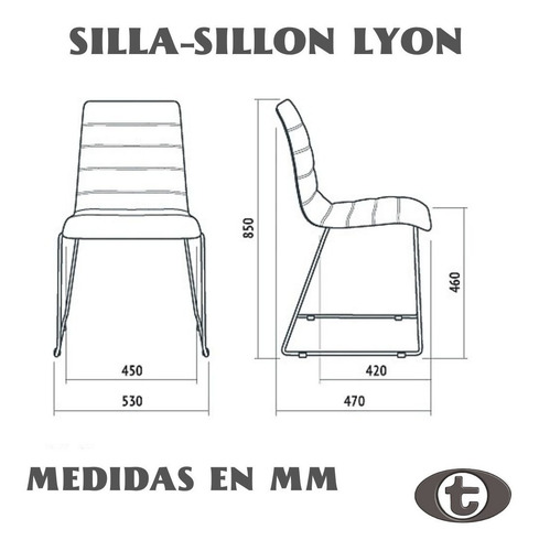 Silla-sillón Oficina Para Escritorio Base Trineo Cromada Color Negro Material Del Tapizado Ecocuer