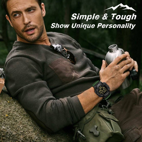 Reloj Para Hombre Deportivo Digital Multifunción Impermeable