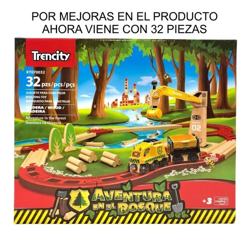 Trencity Pista Aventura En El Bosque 33 Piezas Mundo Manias