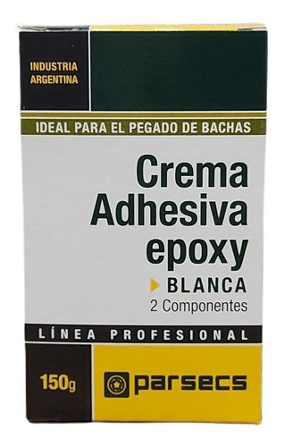 Crema Adhesiva Epoxi Parsecs Acero O Blanco