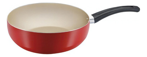 Frigideira Wok 24cm Premium Antiaderente Vermelha Panelux Cor Vermelho