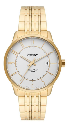 Relógio Orient Mgss1109 S2kx Eternal Masculi Prata- Refinado Cor da correia Dourado Cor do bisel Dourado Cor do fundo Prateado