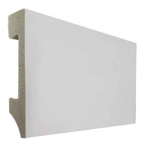 Zocalo Blanco Recto Pvc Reistente Al Agua 10cm X 2,45 Rambla