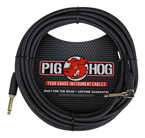 Pig Hog Pc-h20bkr Cable De Instrumento Para Guitarra (ángulo