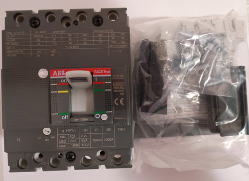 Interruptor Automatico 4p 100a 36ka Ref 1sda067424r1 Abb