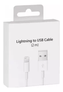 Cable Usb Compatible Con iPhone Lightning 2m - Certificado