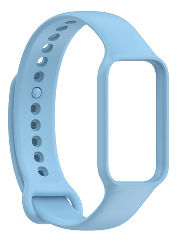 Pulseira De Silicone Colorida Para Xiaomi Mi Band 8 Active Cor Azul-claro