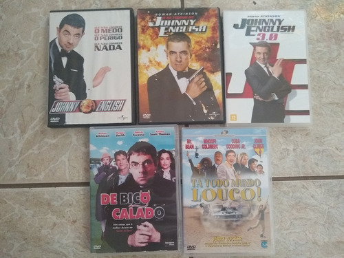 Johnny English 1,2e3 + Rowan Atkinson 05 Dvds Original Raro (Usado)