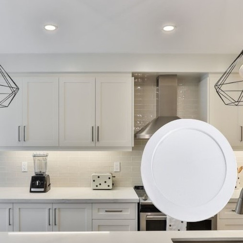 Panel Led Ad Redondo Embutido 20w 5500k/luz Fria