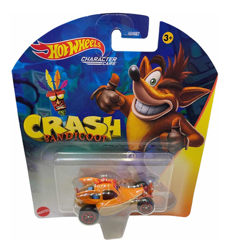 Carrito Hotwheels Crash Bandicoot 100% Original Y Nuevo