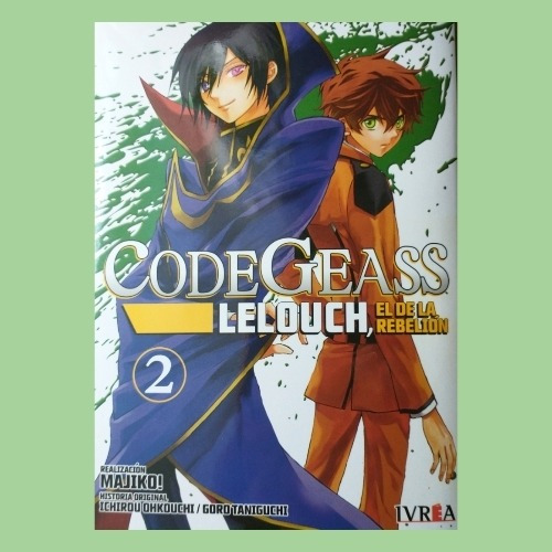 Manga Code Geass Lelouch, Tomo N°2! Ivrea Argentina