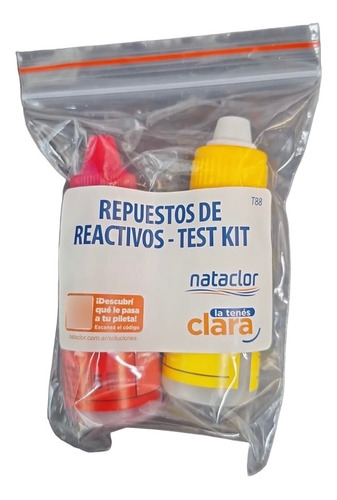 Repuesto Nataclor Reactivos Ph Y Cloro Para Test Kit Piletas
