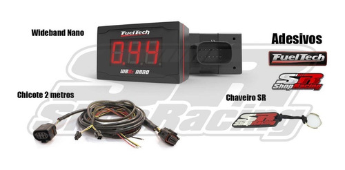 Wideband O2 Meter Nano Fueltech S/ Sonda Chicote 2m Brindes