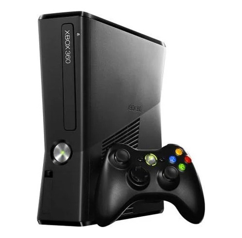 Microsoft Xbox 360 Slim 4gb Standard Cor Matte Black (Recondicionado)