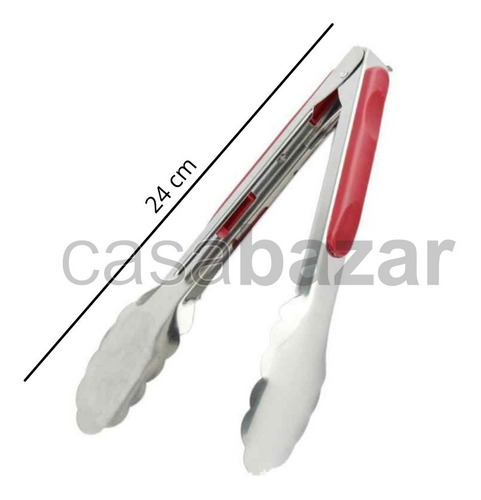 Pinza Gastronomica Media Pro Grip Punta Acero