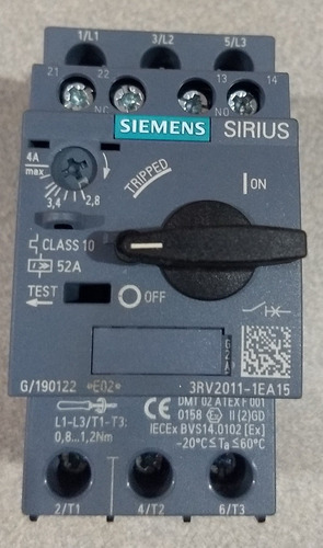 Guardamotor Siemens 3rv2011- 1ea15