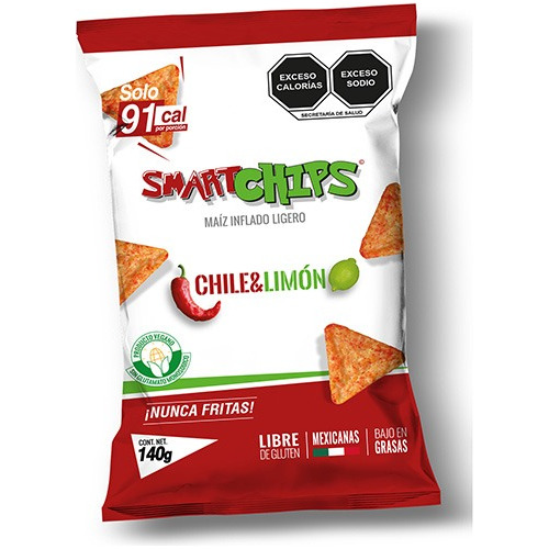 Smart Chips Chile & Limon 140 G