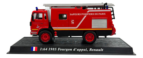 Miniatura Caminhão Bombeiro Fourgon D'appui, 1985 Edição 65