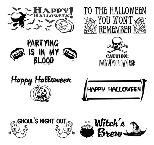 Juego De Tubos De Ensayo Naranja Neón Para Halloween 56 Piez
