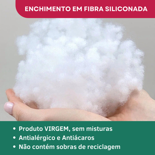 Travesseiro De Corpo Xuxão Fibra Siliconada 1,45x45 Antialérgico Antimofo Alívio Coluna Super Macio