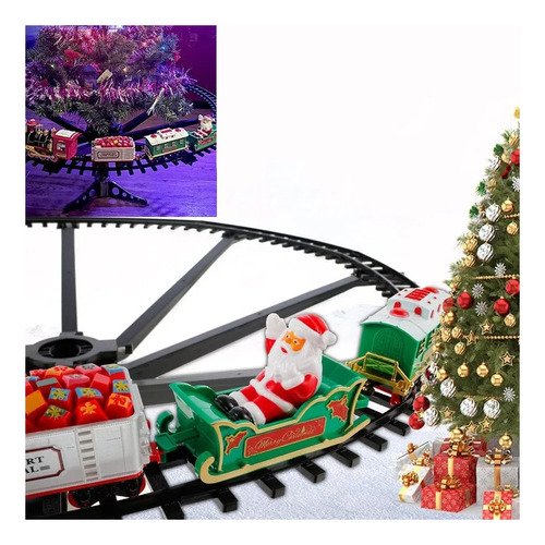 Set De Tren Eléctrico De Regalo De Navidad Para Niños