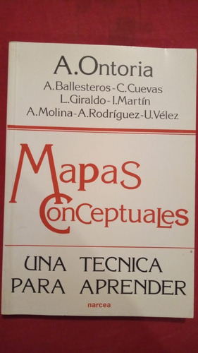 Mapas Conceptuales Antonio Ontoria Narcea De Ediciones