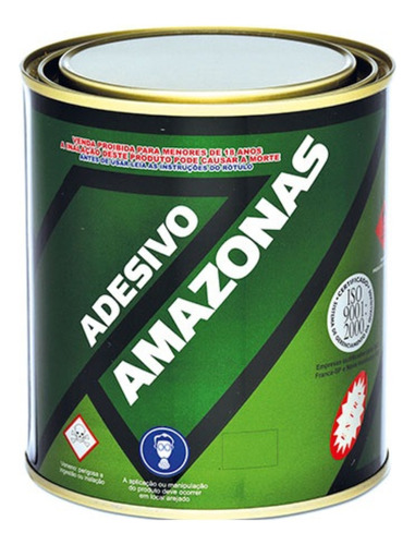 Adesivo Cola Contato Amazonas 750g Sapateiro Couro A Melhor Cor Amarelo
