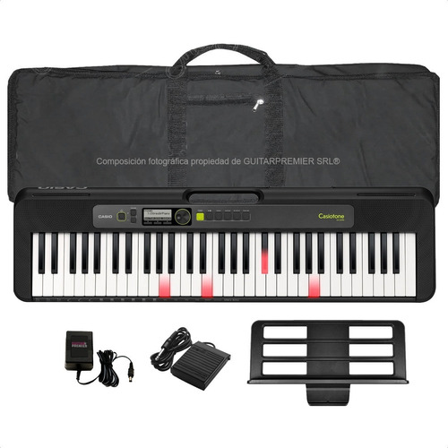 Organo Teclado Casio Lk-s250 Usb Atril Fuente Funda Pedal