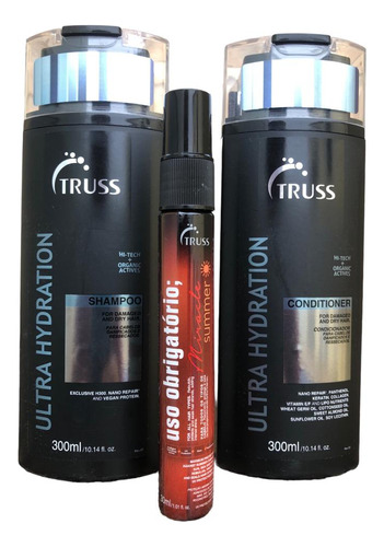 Truss Ultra Hydration Shampoo Cond 300ml Summer Miracle 30ml