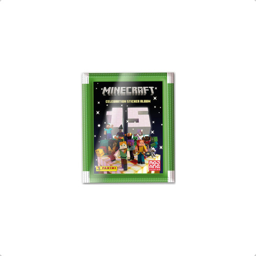 Kit 90 Figurinhas Do Álbum Minecraft 2024 (18 Envelopes) Figurinhas Do Minecraft 2024