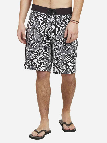 Traje De Baño Zebra Distort Trunks Hombre Multicolor Volcom